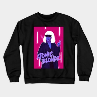 80s aesthetic atomic blonde Crewneck Sweatshirt